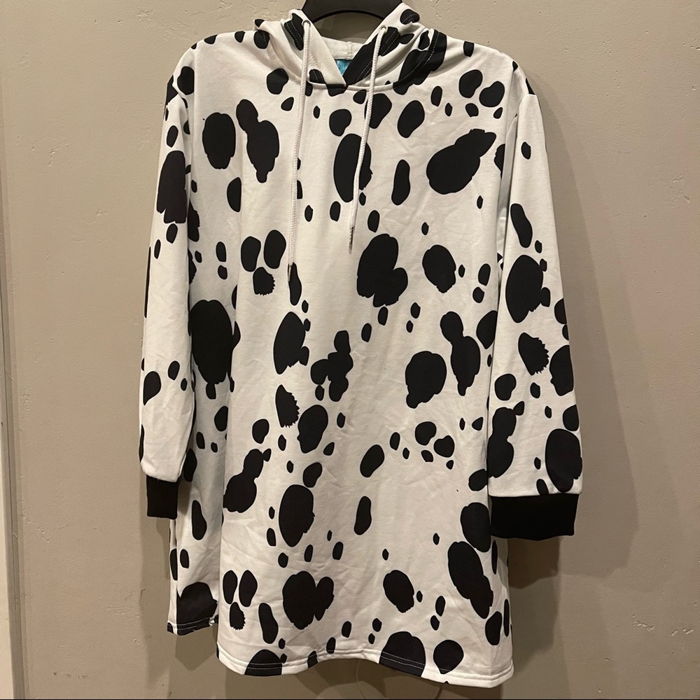 Black and White Pullover Hoodie